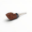 Floppypipe Pipa Talamona Reverse Special Bulldog in liscia naturale briar with black and white acrylic stem. Spring 2026 collection.