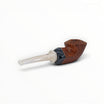 Floppypipe Pipa Talamona Reverse Special Bulldog in liscia naturale briar with a white and black methacrylate mouthpiece. Spring 2026 collection.