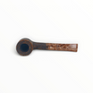 Pipa Talamona Revolution Wood forma Pot in radica sabbiata nera con anello in legno e bocchino in metacrilato