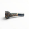 Floppypipe Talamona Rusticata Latakia 806 billiard pipe with rustic bowl, smooth stem, and gold band. Filter 9mm.