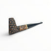 Floppypipe Pipa Talamona Rusticata Latakia 822 apple pipe with 9mm filter and adapter. Rustic dark briar bowl with smooth natural briar shank and black mouthpiece.