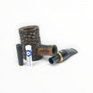 Floppypipe Pipa Talamona Rusticata Latakia 855 cherrywood pipe with 9mm filter and adapter. Rustic dark briar bowl with smooth natural briar section.