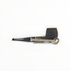 Floppypipe Pipa Talamona Rusticata Latakia 822 apple pipe with 9mm filter and adapter, featuring a rustic bowl and smooth stem.