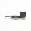 Floppypipe Pipa Talamona Rusticata Latakia 849 pipe with rustic bowl, smooth stem, gold band, and black mouthpiece. Includes tamper tool.