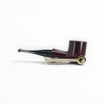 Pipa Floppypipe Talamona Suprema Billiard in radica liscia rossa con sistema Reverse Calabash e bocchino in metacrilato