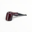 Pipa Talamona Suprema Billiard con finitura liscia rossa, sistema Reverse Calabash e bocchino in metacrilato nero.