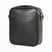 Trousse Floppypipe in nappa nera per 8 pipe con tracolla, elegante e funzionale per il trasporto degli accessori fumo.