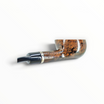 Pipa Charatan's Make Perfection 373 in radica liscia con ghiera in argento e bocchino nero Double Comfort.