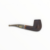 Pipa Talamona Revolution Mammuth 802 bent brandy rusticata scura con bocchino in metacrilato striato effetto mammut
