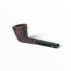 Pipa Ascorti Business KS Dublin usata, finitura rusticata scura, bocchino dritto in metacrilato nero.