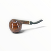 Pipa Charatan's Make Perfection 373 in radica liscia curva con ghiera in argento e bocchino nero Double Comfort