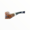 Pipa GBD Prestige Stand Up in radica liscia con venature naturali e raffinata ghiera in argento lavorato.