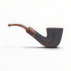 Pipa Floppypipe Talamona Revolution Wood 807 Bent Dublin in radica sabbiata scura con bocchino curvo in metacrilato.