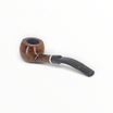 Pipa Charatan's Make Perfection 373 in radica liscia curva con ghiera in argento e bocchino nero Double Comfort