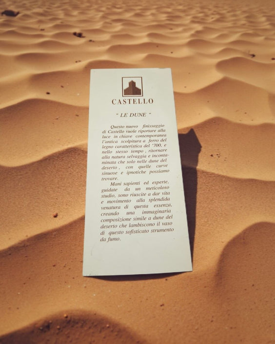 Pipa Castello "Le Dune" - Shape Billiard - Finitura Sabbiata Bicolore