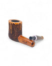 Amorelli Pipe Penna di San Michele **** Flat Chamber with Horn Stem - One-of-a-kind