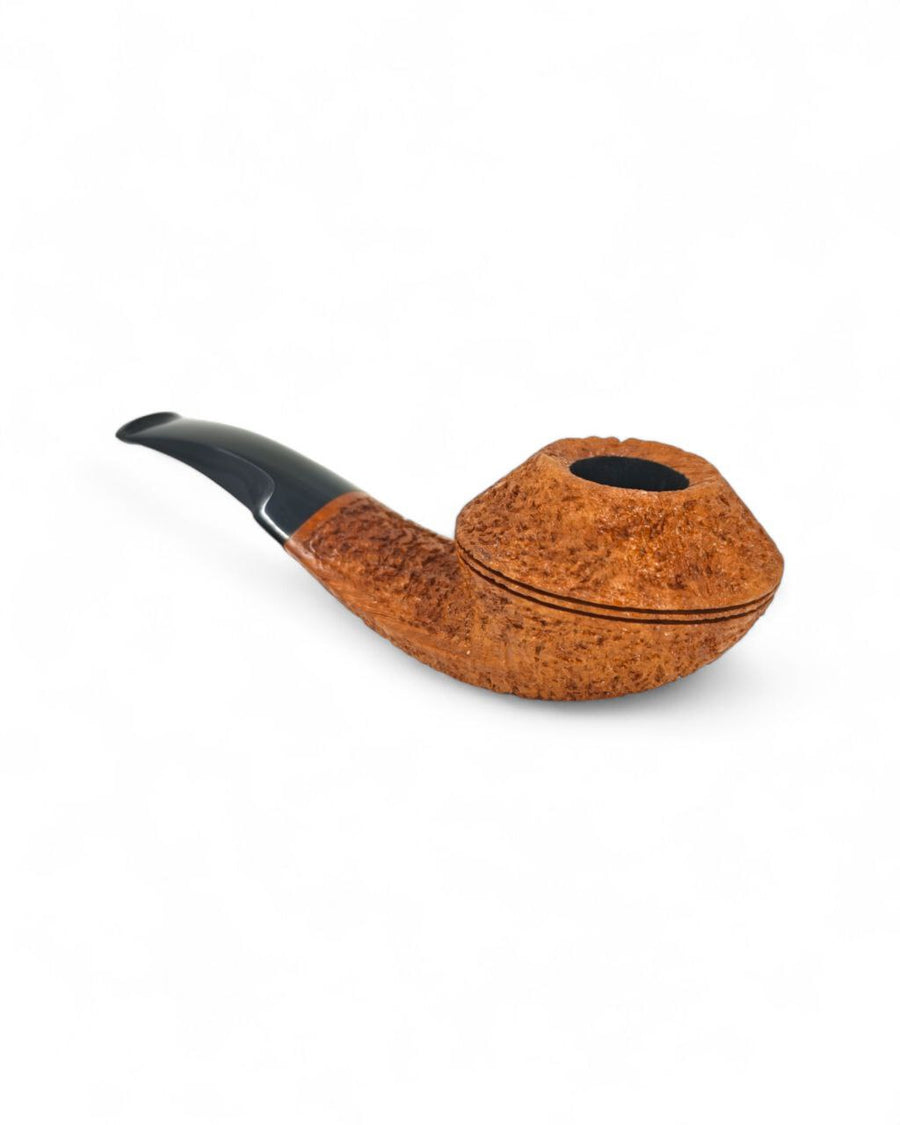 Pipa C-Pipe Bent Rhodesian Rusticata - Gruppo 6