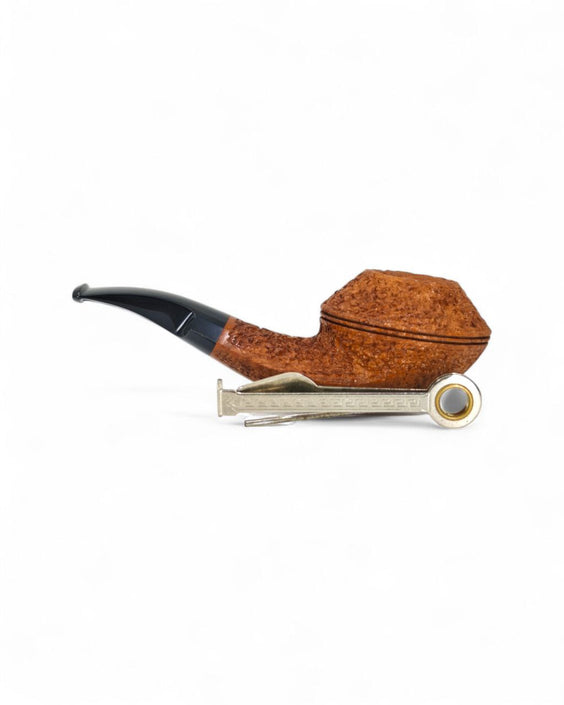 Pipa C-Pipe Bent Rhodesian Rusticata - Gruppo 6