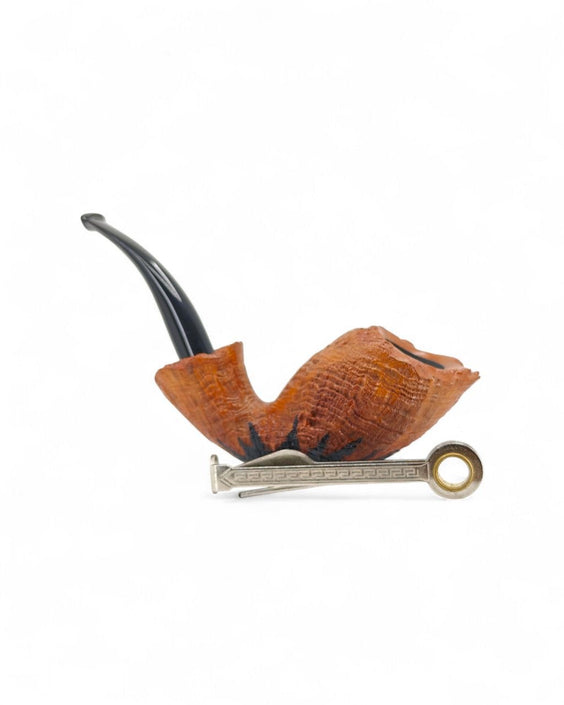Pipa C-PIPE Freehand Sabbiata Gr. 8 - Decorazione Nera