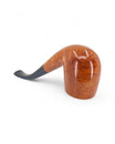 Pipa Castello Collection KK liscia naturale modello Bent Billiard Shape 65 con fitta venatura a occhio di pernice