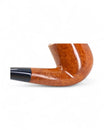 Pipa Castello Collection KK liscia naturale modello Bent Billiard Shape 65 con fitta venatura a occhio di pernice