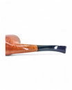 Pipa Castello Collection KK liscia naturale modello Bent Billiard Shape 65 con fitta venatura a occhio di pernice