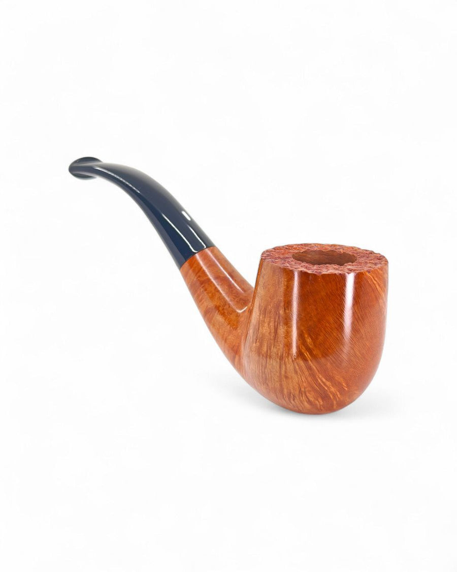 Pipa Castello liscia grado KKKK modello Bent Billiard Shape 65 con finitura Castello