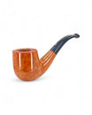 Pipa Castello liscia grado KKKK modello Bent Billiard Shape 65 con finitura Castello