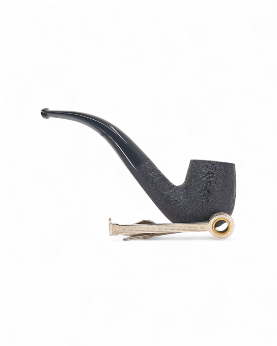 Pipa Alfred Dunhill The White Spot - Shell Briar 4102 Curva Sabbiata