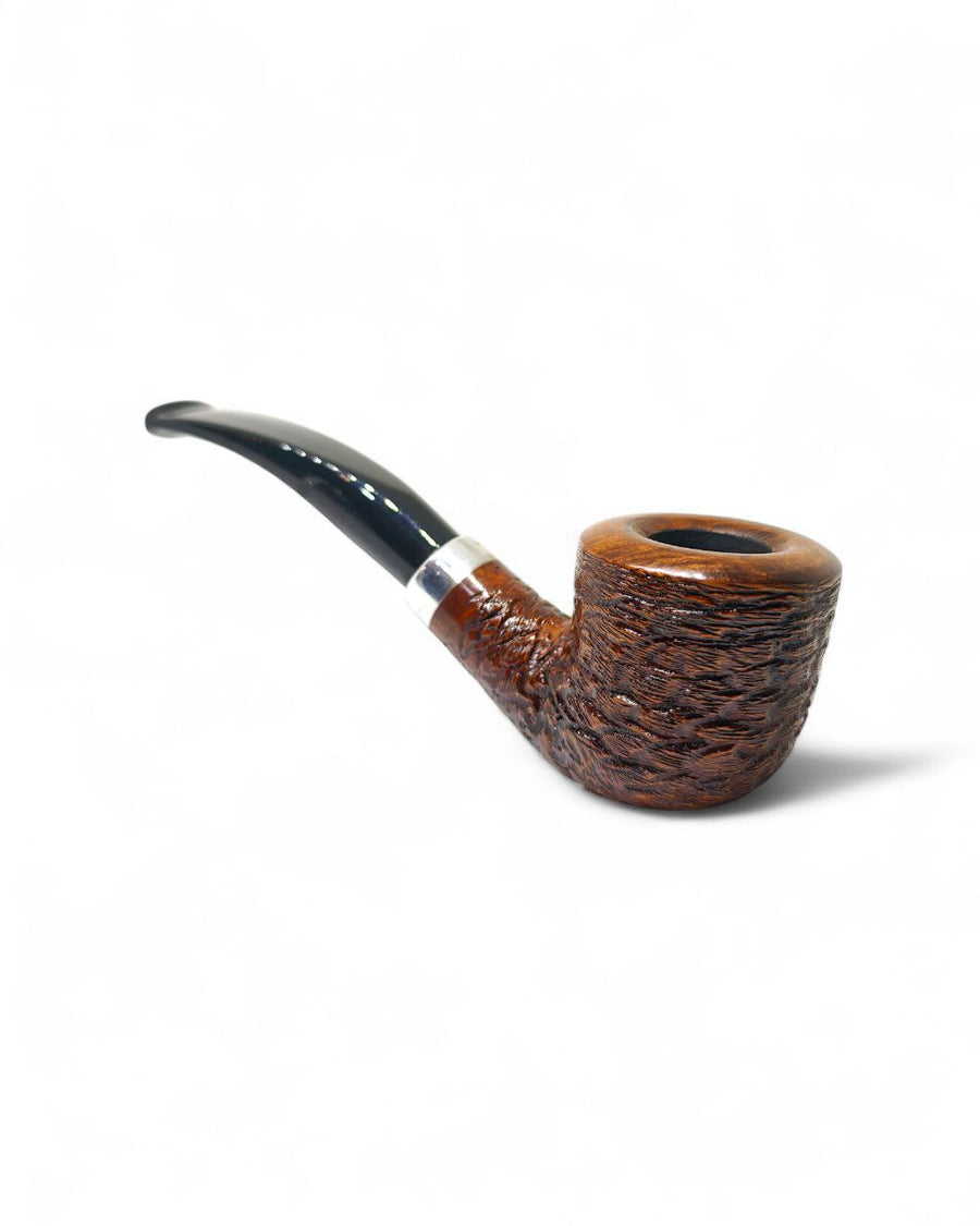 Pipa Floppy Winter Series Bent Dublin Rusticata - Pipa Curva Artigianale 3mm