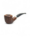 Pipa Floppy Winter Series Bent Dublin Rusticata - Pipa Curva Artigianale 3mm