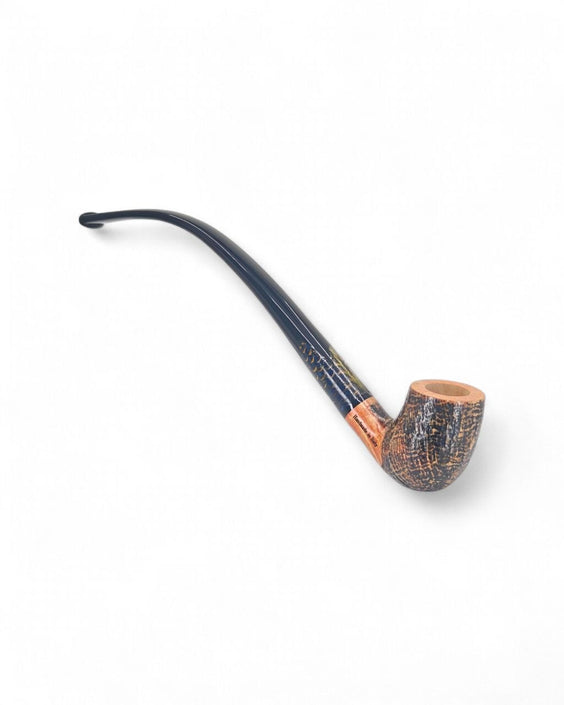 Paronelli Belle Epoque Sandblasted Churchwarden Billiard Pipe