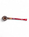 Paronelli Belle Epoque Sandblasted Pipe – Bent Dublin Churchwarden - Red Stem