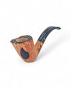 PARONELLI PIPE IN CHURCHWARDEN BRIAR SEMI-RUSTICATED DOUBLE MOUTHPIECE
