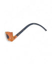 PARONELLI PIPE IN CHURCHWARDEN BRIAR SEMI-RUSTICATED DOUBLE MOUTHPIECE