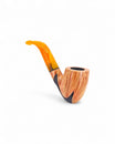 Pipa Paronelli Half Rusticated Bent Ovetto Handmade in Italy