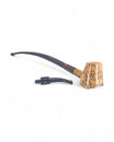 Paronelli Half Rusticated Stand Up Pipe – Double Stem Churchwarden
