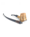Paronelli Half Rusticated Stand Up Pipe – Double Stem Churchwarden