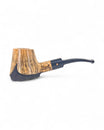 Paronelli Half Rusticated Stand Up Pipe – Double Stem Churchwarden