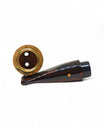 Paronelli Spinnline Smooth Reverse Calabash Pipe with Cumberland Colored Acrylic Mouthpiece