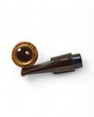 Paronelli Spinnline Reverse Calabash Pipe Smooth Saddle Mouthpiece Brown