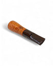 Paronelli Spinnline Reverse Calabash Pipe Smooth Saddle Mouthpiece Brown