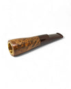 Paronelli Spinnline Reverse Calabash Pipe Smooth Saddle Mouthpiece Brown