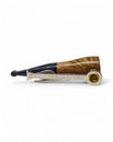 Paronelli Spinnline Reverse Calabash Pipe Smooth Black Mouthpiece