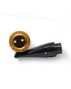 Paronelli Spinnline Reverse Calabash Pipe Smooth Black Mouthpiece