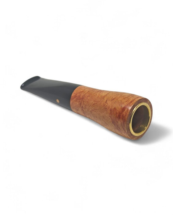 Paronelli Spinnline Reverse Calabash Pipe Smooth Black Mouthpiece