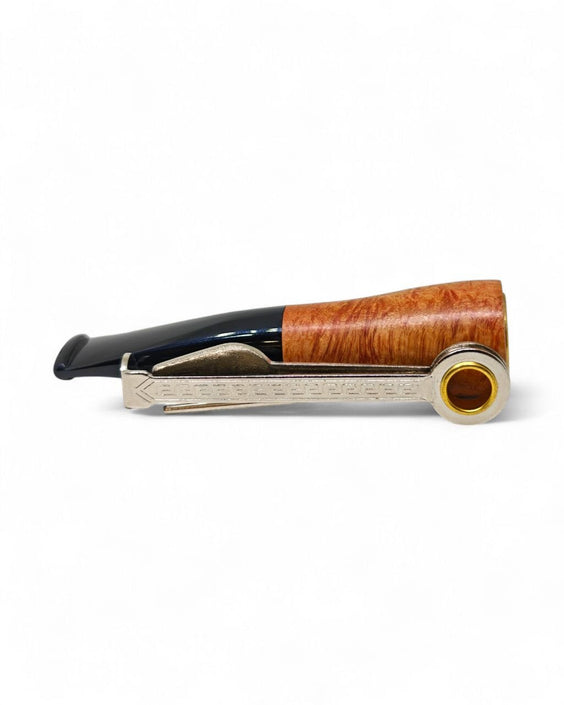 Paronelli Spinnline Reverse Calabash Pipe Smooth Black Mouthpiece