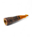 Paronelli Spinnline sandblasted Reverse Calabash pipe Amber