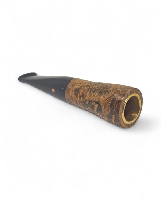 Paronelli Spinnline Reverse Calabash Pipe Smooth Black Mouthpiece