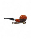 Pipa Pascucci Bulldog Semi Rusticata Rim Liscio Doppia Ghiera Argento